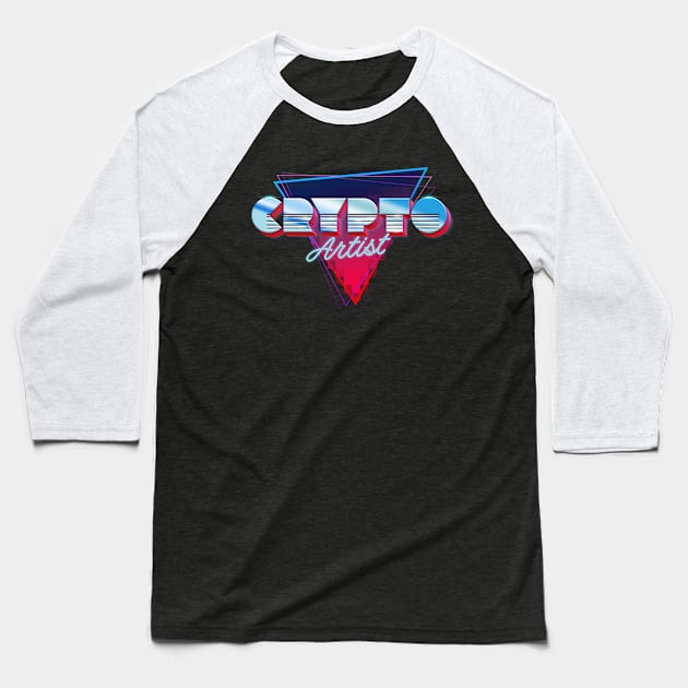 non fungible cryptoartist Baseball T-Shirt by opippi